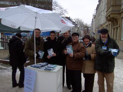 Infostand zum Thema Straenumbenennung - 