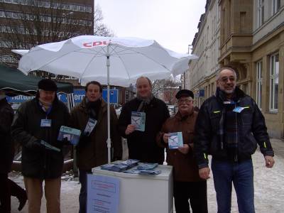 Infostand zum Thema Straenumbenennung - 