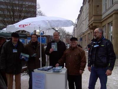 Infostand zum Thema Straenumbenennung - 