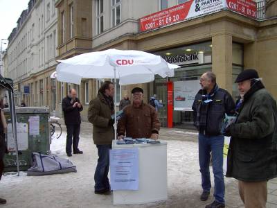 Infostand zum Thema Straenumbenennung - 