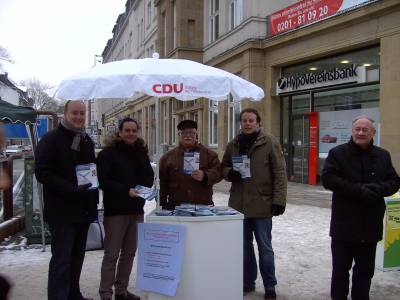 Infostand zum Thema Straenumbenennung - 