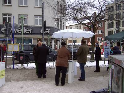 Infostand zum Thema Straenumbenennung - 