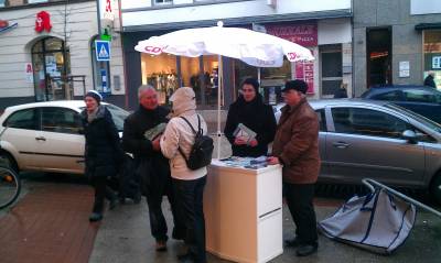 Infostand zum Thema Straenumbenennung - 