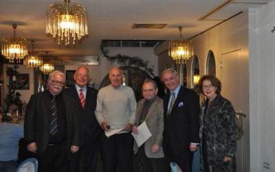 Jubiliarehrungen - Vorstand mit Jubilaren und Manfred Kuhmichel MdL